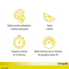 Strepsils sabor Limón sin azúcar (sacarosa)